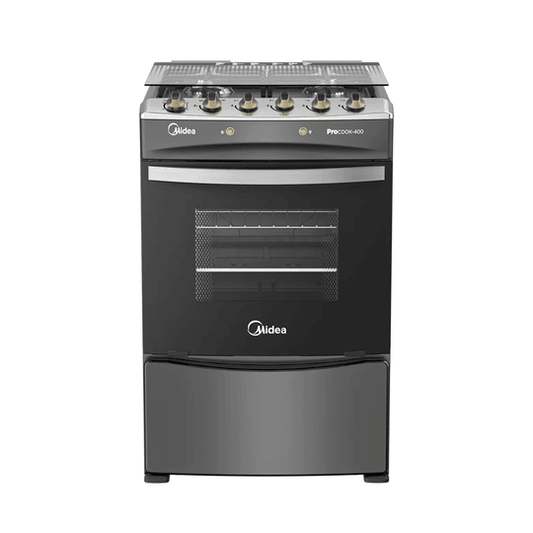 Cocina a Gas 4 Quemadores con Grill Carbon Gre